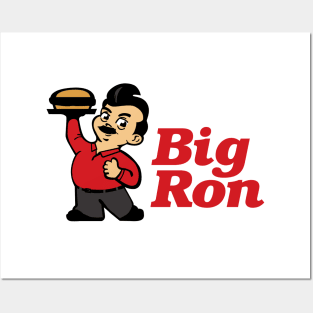 Big Ron - Ron Swanson The Hamburger Cook-Off King Posters and Art